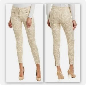 J McLaughlin Cream Camo Moto Pants Sz 0